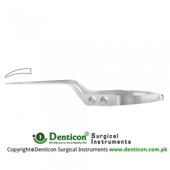 Yasargil Micro Needle Holder Curved - Bayonet Shaped - Smooth Jaws Stainless Steel, 23 cm - 9"